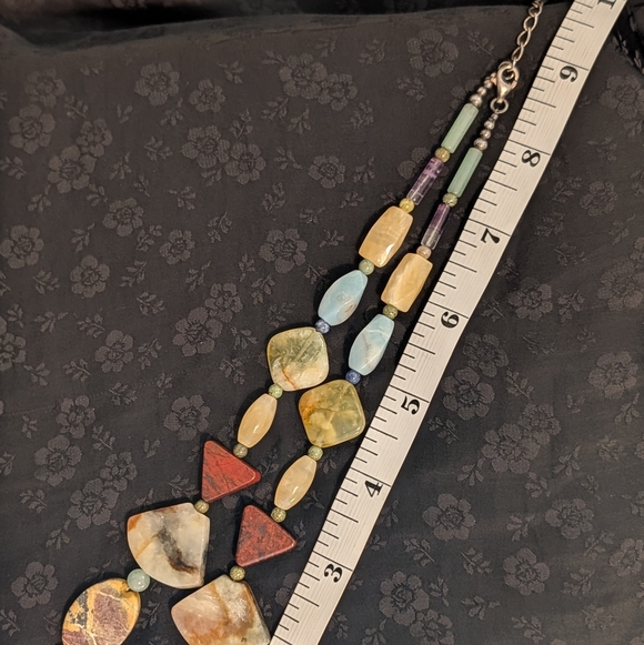 Jay King DTR Sterling Silver Multicolor Stone Necklace Bracelet Set DRT - Picture 8 of 16